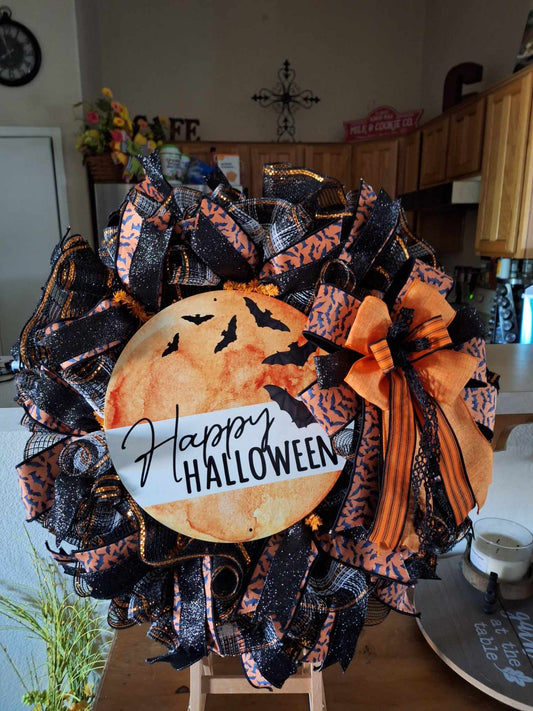 Happy halloween wreath